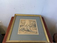 Framed art print showing the entire artwork including frame and mat.