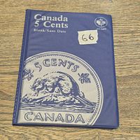 Front cover of blue Uni-Safe Canada 5 Cents album
