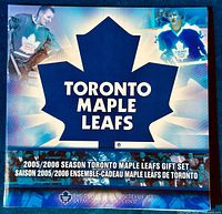 Front of the gift set package showing Toronto Maple Leafs branding and season.