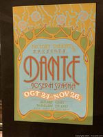 Full view of the vintage theatre poster showing the entire design and text details.