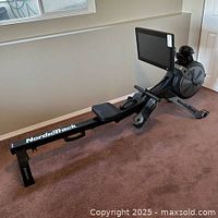 Assembled rower in ready position