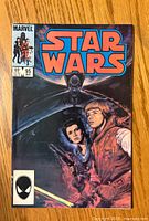 Front cover of Star Wars #95 comic showing detailed artwork with Luke Skywalker, Princess Leia, and Marvel branding.