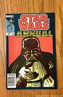 Front cover of Star Wars Annual #8 vintage comic featuring Darth Vader and publication details.