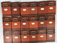 Overview of all 18 Aldous Huxley books in the Collected Works series showing spine and cover design