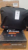 Box and soft case packaging of Rrtizan heated vest and Innoheated heated coat