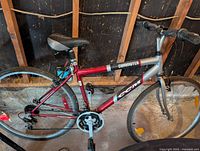 CCM Commuter bike showing frame, gears, and seat