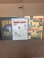 Three book covers side by side: Little Nemo in Slumberland, The Life and Times of Scrooge McDuck, Sundays with Walt and Skeezix