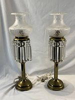 Full view of both lamps side by side on white backdrop