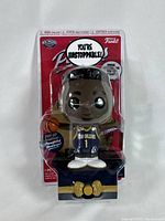 Front view of new in packaging Funko Popsies figure showing New Orleans Pelicans player in jersey #1 holding a basketball, with bold 'You're Unstoppable!' bubble on top.