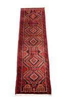 Full-length overhead view of the runner showing overall pattern and proportions