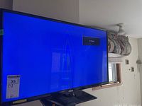 TV screen showing blue screen with 'No Signal' message, RCA logo on bezel and MaxSold lot tag on bottom left corner.