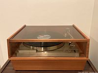 Front view with dust cover closed