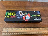 Box of Watch 8 T800 Promax smart watch showing 1.99 inch display branding and wireless charging feature.