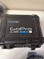 Black hard plastic GoPro protective carrying case