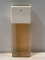 Front view of Chanel Coco Mademoiselle Eau de Toilette bottle showing label and design