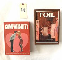 Front covers of Compatibility and Foil games showing box art and condition.
