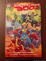 Front cover of Justice League 3001 Volume 2: Things Fall Apart graphic novel featuring DC Comics superheroes.