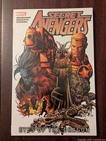 Front cover of the Secret Avengers comic book showing detailed characters, creatures, and title text.