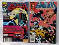 Both comic books shown side by side, clearly showing cover art and titles for identification.