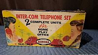 Front view of cardboard box showing product name, graphics and brand