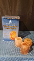 Boxed lamp and three tea light holders