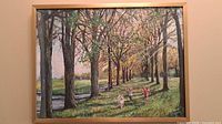 Full view of framed painting