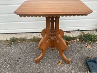 Full view of Eastlake parlour table front