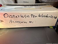 Box labeled 'Disney Winter Wonderland Accessories #1'