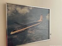 Framed photo of the Avro Canada Jetliner aircraft in flight.
