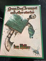 Front cover of the comic book showing abstract and surreal artwork in green, brown and blue tones with the title and author's name.