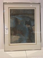 Full view of the framed artwork titled 'Odyssey' showing the image and frame.