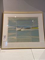 Full frontal view of framed silkscreen print