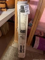 Upright box showing front illustration of the pump and Myers Country Water logo with auction tag.