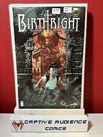 Front cover of Birth Right #1 comic book in protective sleeve showing near mint condition with clear artwork and labels.