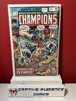Front cover image of The Champions #3 comic book showing colorful artwork and condition grade FN sticker.