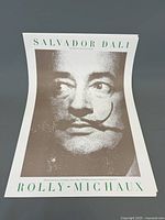 Single Salvador Dali poster portrait with text 'SALVADOR DALI' and 'ROLLY-MICHAUX'
