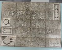 Full overview of unfolded map laid flat