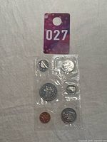 1971 Canada proof-like coin set of 6 coins sealed in original plastic holder with lot number tag