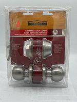 Front view of Tough Guard Entrance Lock Combo in packaging showing product and branding.