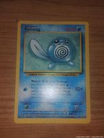 Front side of the Poliwag Pokemon card showing the character image, stats, and text.