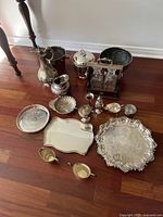 All items arranged on floor, full overview