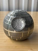 Front view showing superlaser dish and equatorial trench detailing