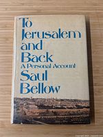Front cover of the book showing the title and author's name with a photo of Jerusalem