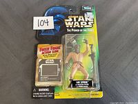 Star Wars The Power of the Force Lak Sivrak action figure in original packaging with Freeze Frame action slide visible.