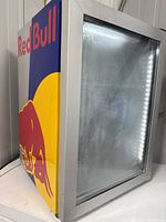 Side panel showing Red Bull branding and exterior surface