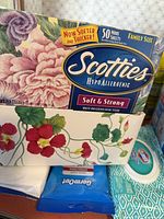 Photo of Scotties Hypoallergenic tissues and assorted wipes including Germoat and Clorox