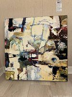 Full front view of the painting showing overall composition and condition