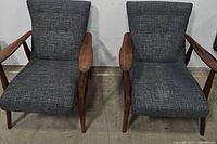 Front view of both chairs side by side