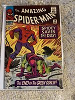 Front cover of The Amazing Spider-Man #40 showing Spider-Man and Green Goblin