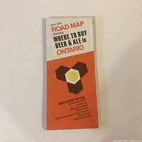 Front of folded road map showing the title, year (1971-1972), and Brewers Retail logo with information on store directory and store details.